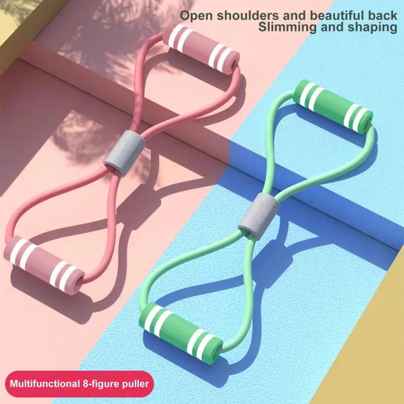 Home Gym Resistance Machine - Fitness Resistance Band with Handle Portable