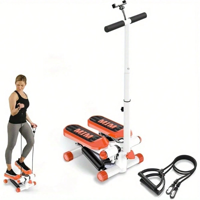 Home Gym Resistance Machine - Mini Stair Stepper With Resistance Bands
