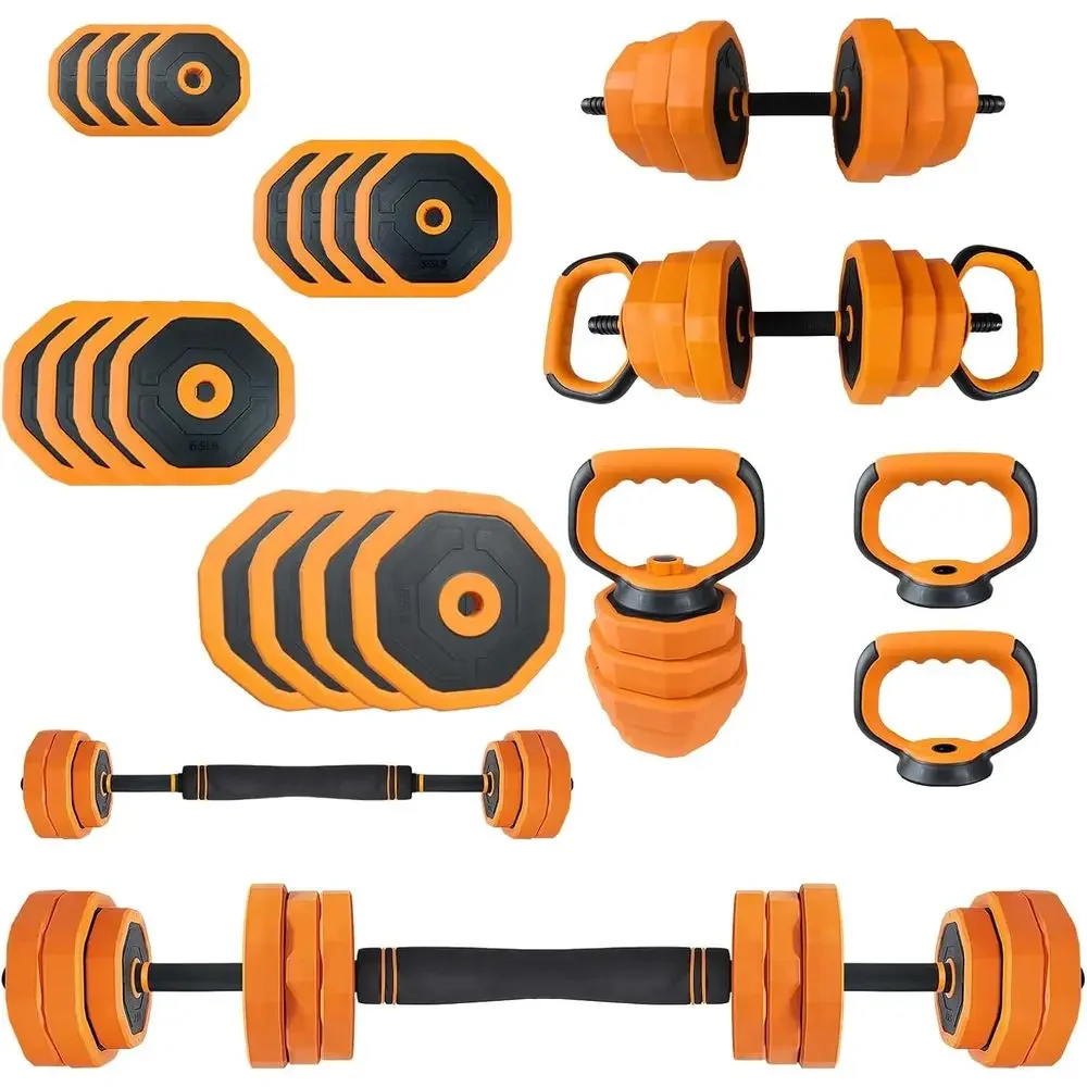 Home Gym Dumbbell Set - 44/66/88 LBS 4-In-1 Adjustable Home Gym