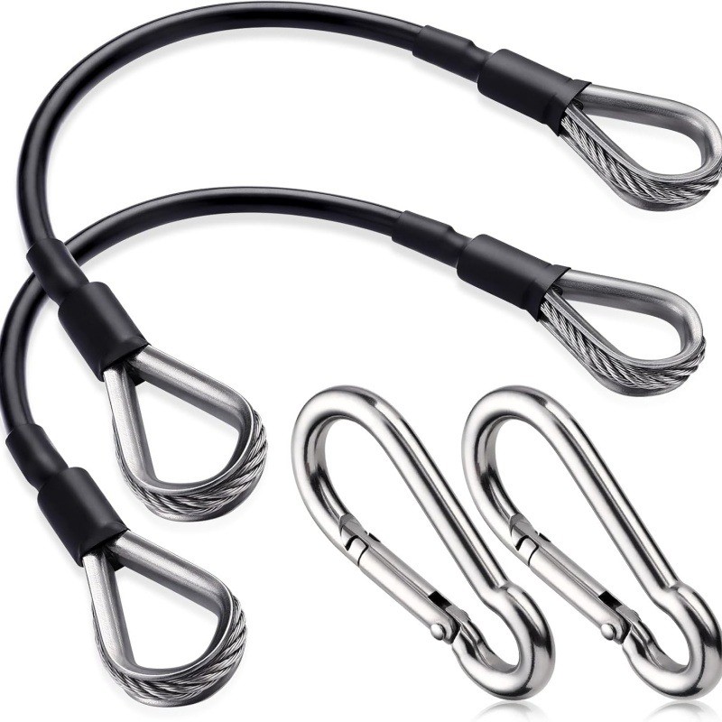 Home Gym Lat Pulldown - 1/2Pcs 25cm Gym Cable Extension Compatible