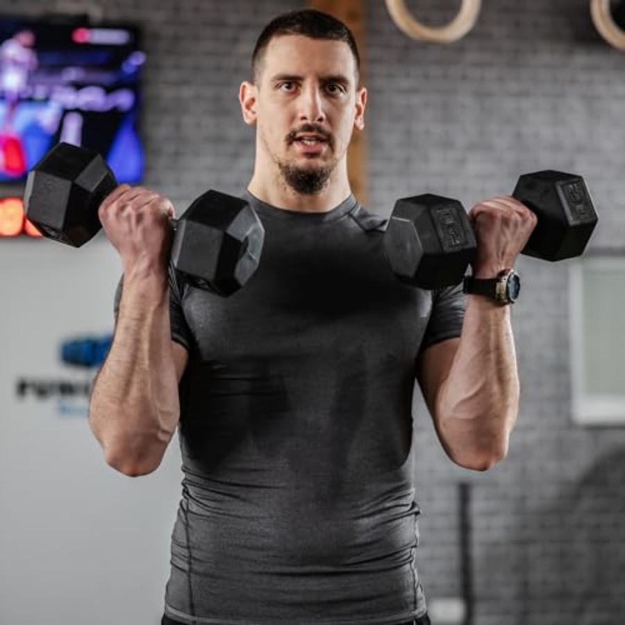 40lbs/45lbs/50lbs Rubber Dumbb - đánh giá và giá Home Gym Dumbbell Set