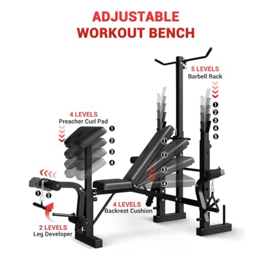 Home Gym 8-in-1 Foldable Weigh - đánh giá và giá Home Gym Lat Pulldown