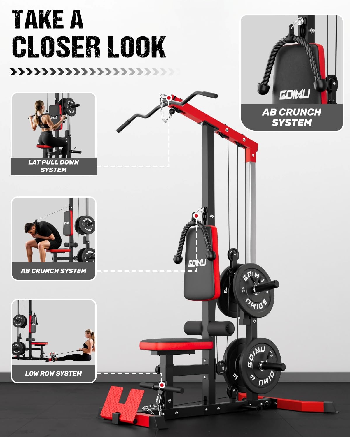LAT Pulldown & Row Cable Machi - đánh giá và giá Home Gym Lat Pulldown