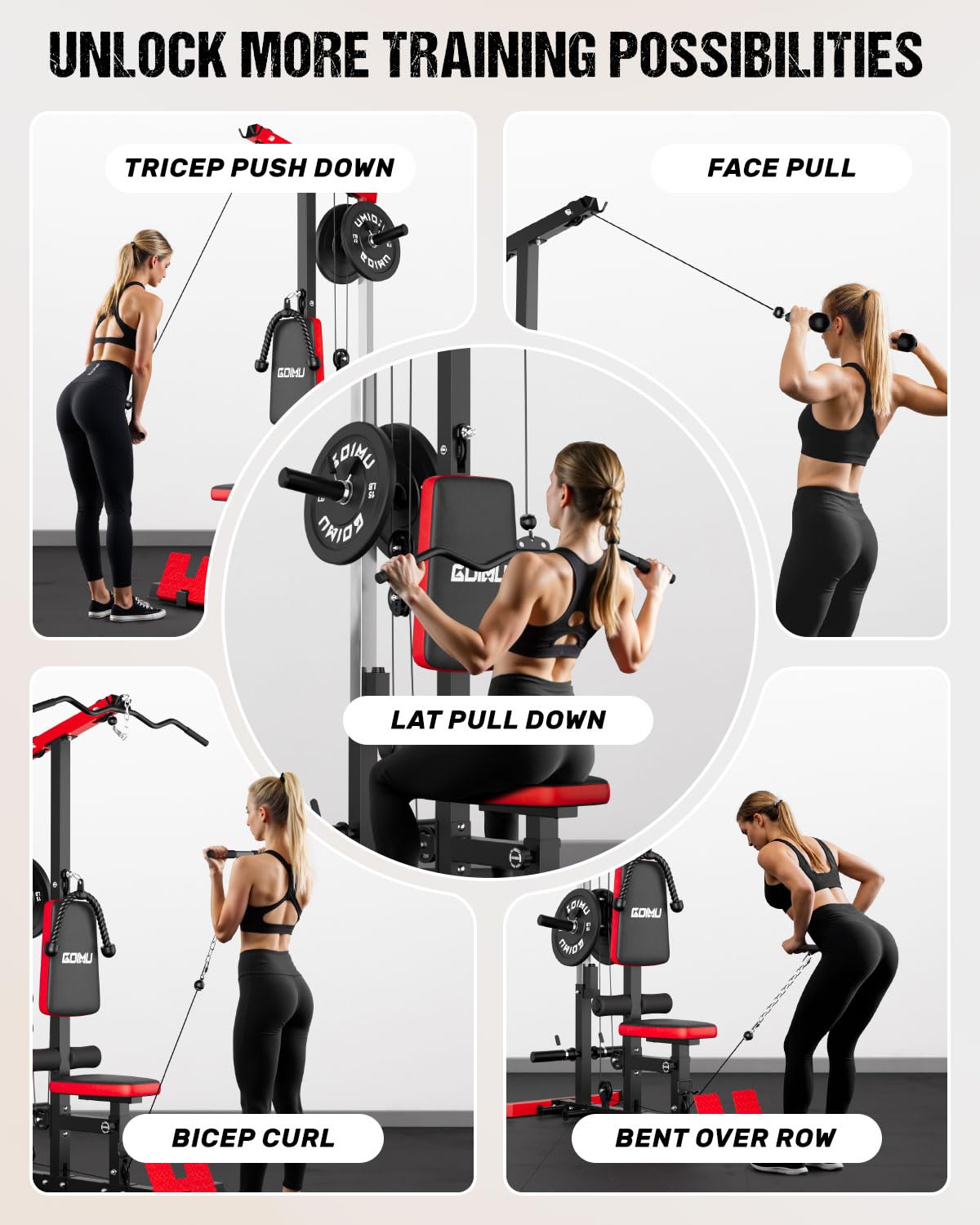 LAT Pulldown & Row Cable Machi - đánh giá và giá Home Gym Lat Pulldown