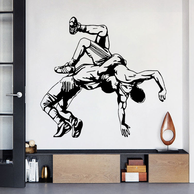 Wrestling Throw Wall Decals Vi - đánh giá và giá Home Gym Aesthetic