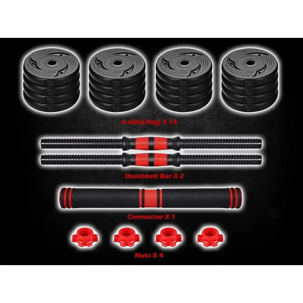 88-110 Lbs Adjustable Dumbbell - đánh giá và giá Home Gym Dumbbell Set