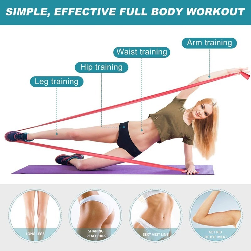 Natural Latex Resistance Bands - đánh giá và giá Home Gym Resistance Machine