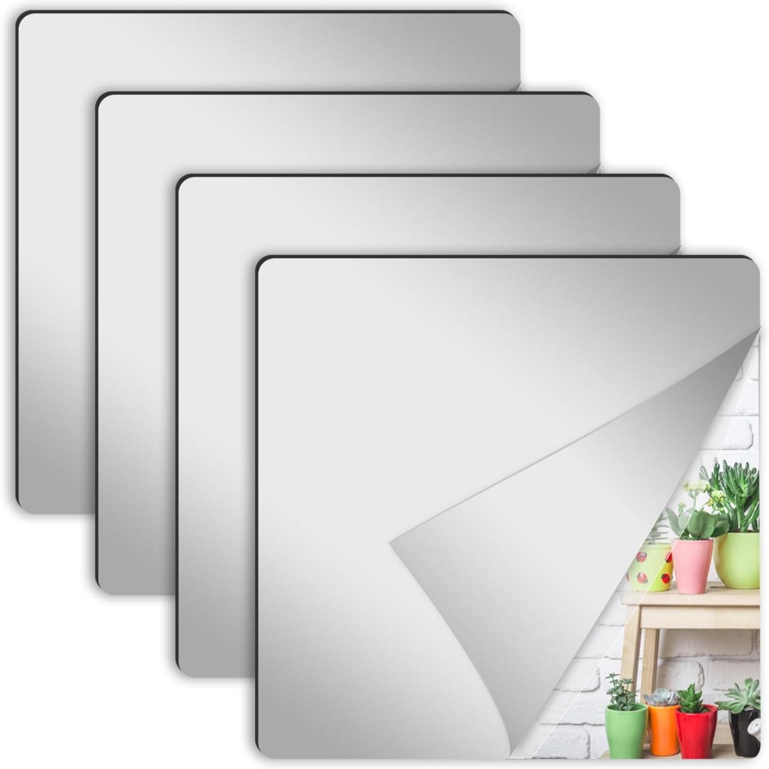 4Pcs Acrylic Mirror Wall Stick - đánh giá và giá Home Gym Aesthetic