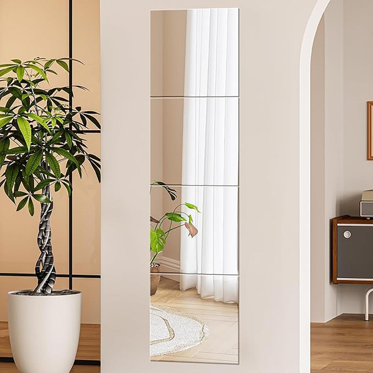 4Pcs Acrylic Mirror Wall Stick - đánh giá và giá Home Gym Aesthetic