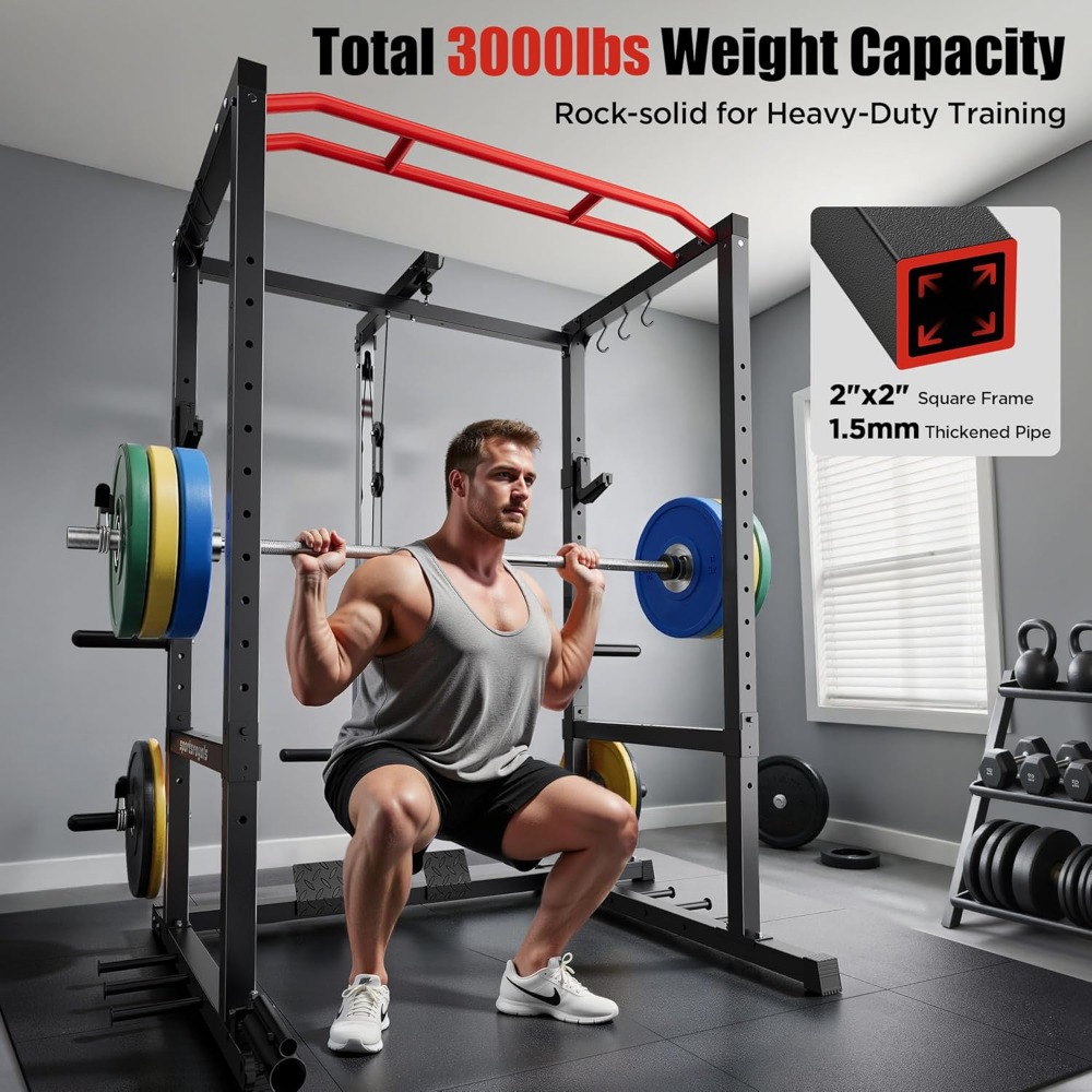 Multi-Functional Power Cage Sq - đánh giá và giá Home Gym Lat Pulldown