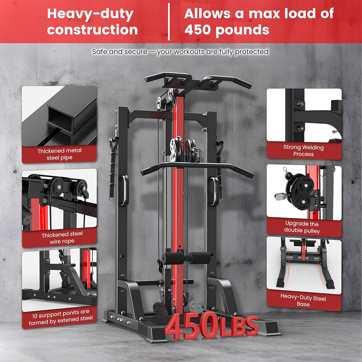 Pooboo Home Gym Machine - High - đánh giá và giá Leg Home Gym Workout
