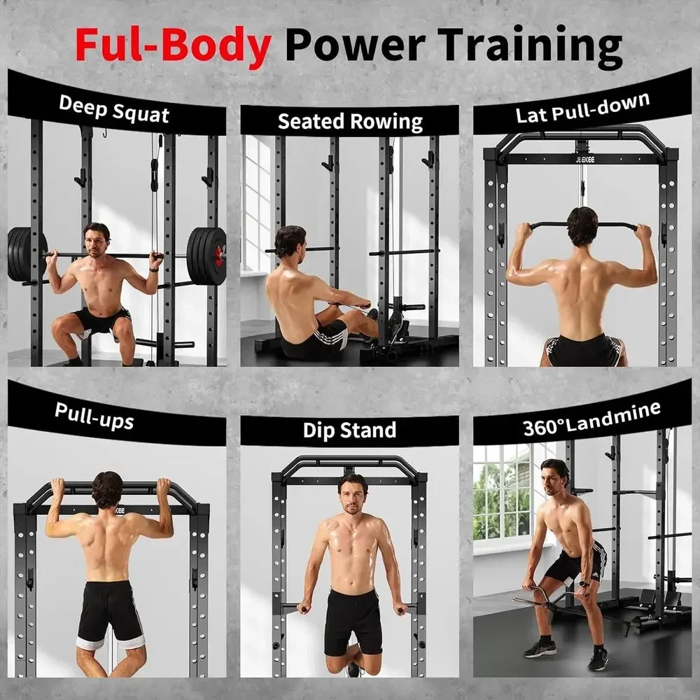 2000LBS Capacity Power Rack wi - đánh giá và giá Lat Pulldown Cable