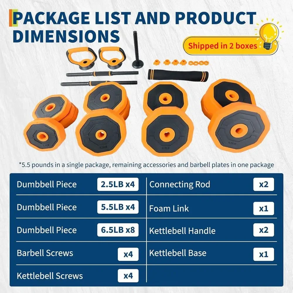 44/66/88 LBS 4-In-1 Adjustable - đánh giá và giá Home Gym Dumbbell Set