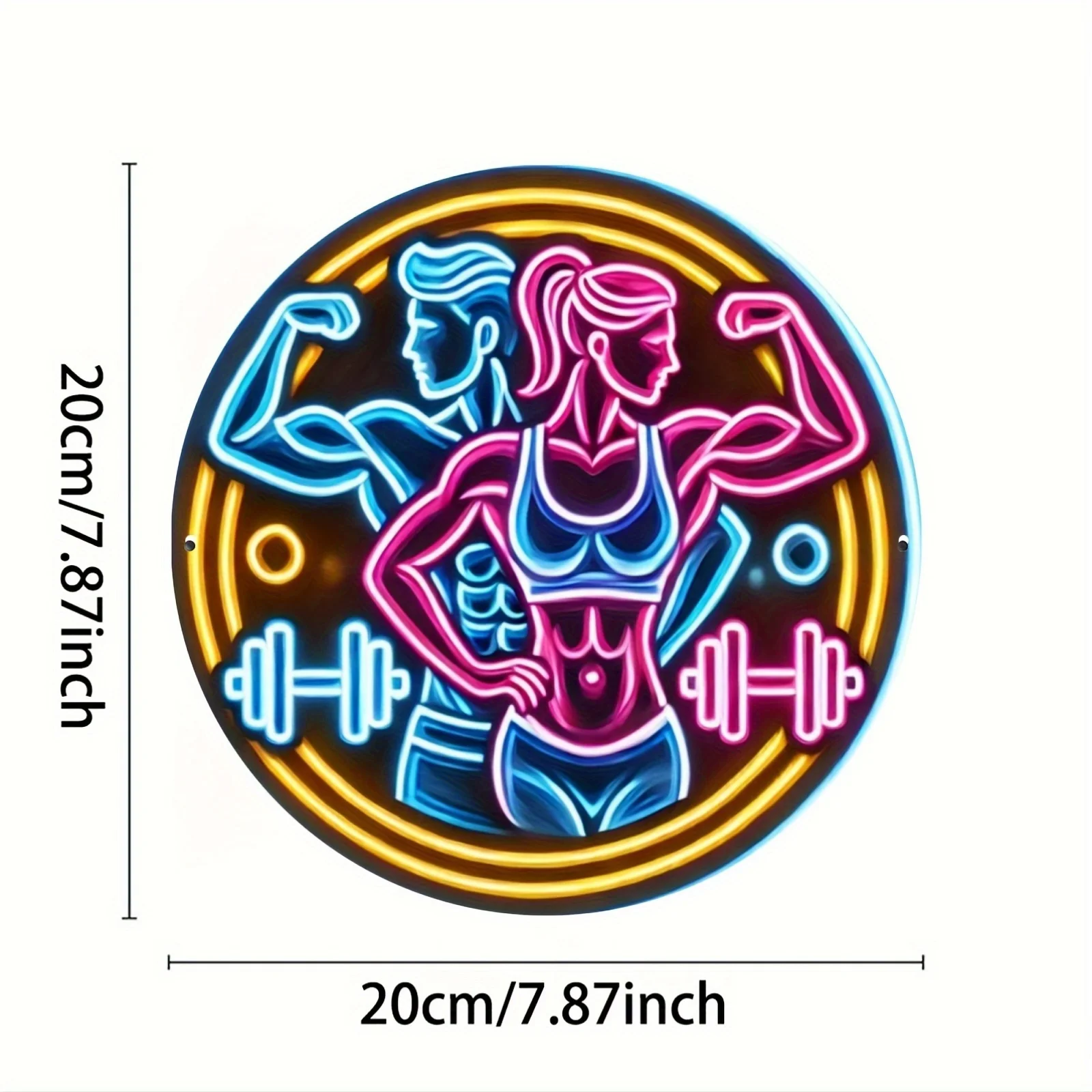 2D Metal Sign Fitness Gym Neon - đánh giá và giá Home Gym Aesthetic