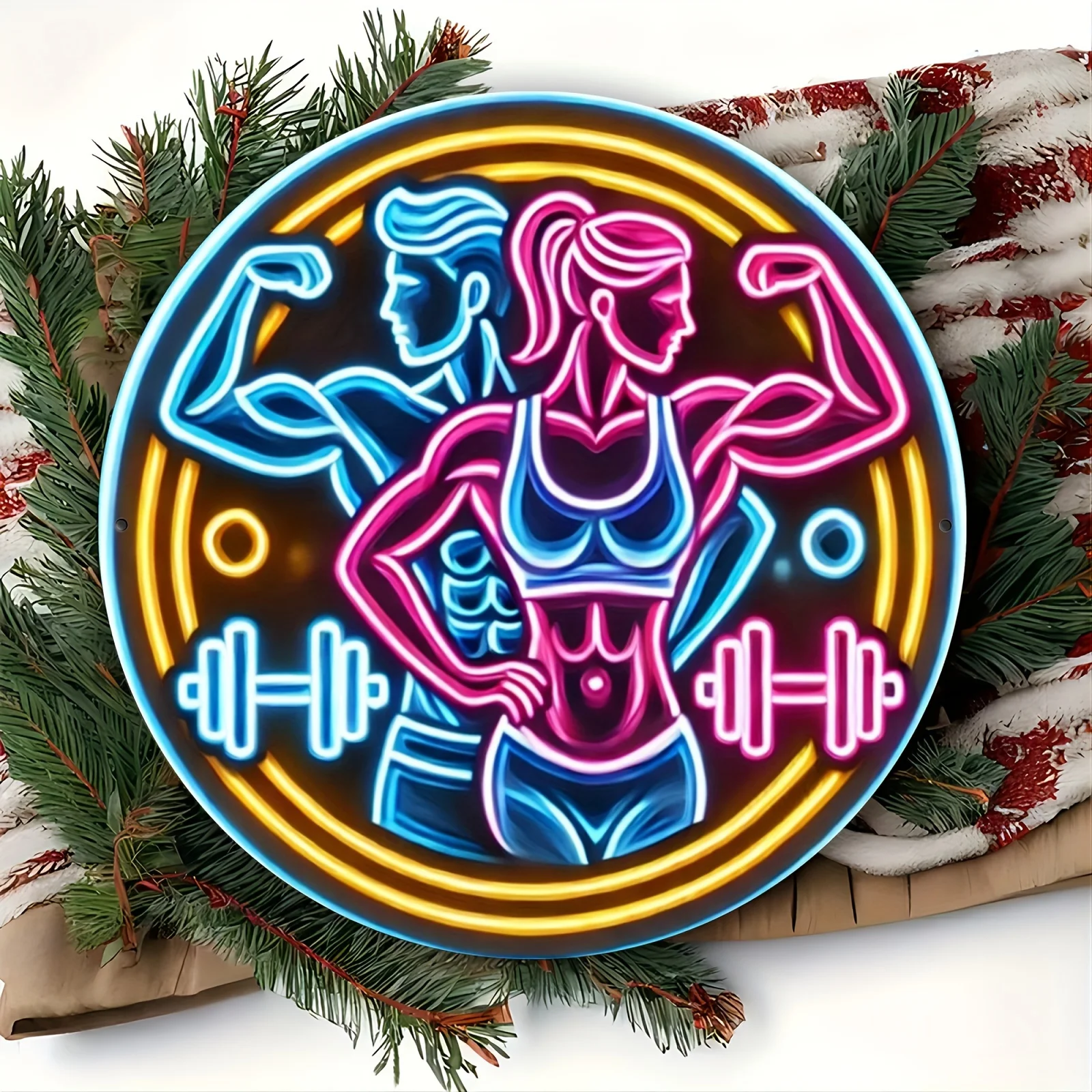 2D Metal Sign Fitness Gym Neon - đánh giá và giá Home Gym Aesthetic