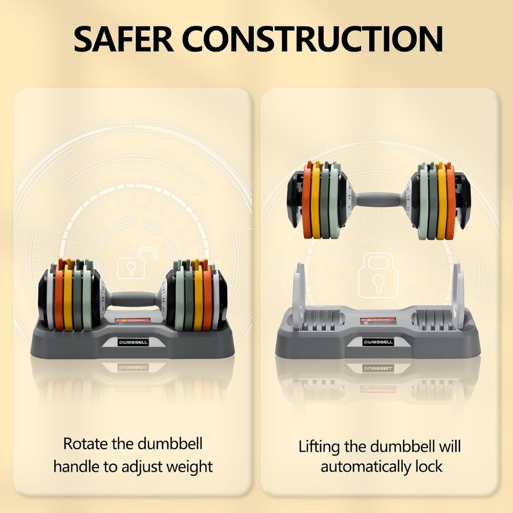 Adjustable Dumbbells Set - 25/ - đánh giá và giá Home Gym Dumbbell Set