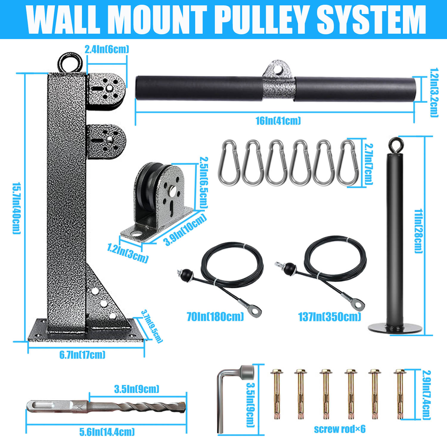 Fitness Wall Mounted Pulley Sy - đánh giá và giá Lat Pulldown Cable