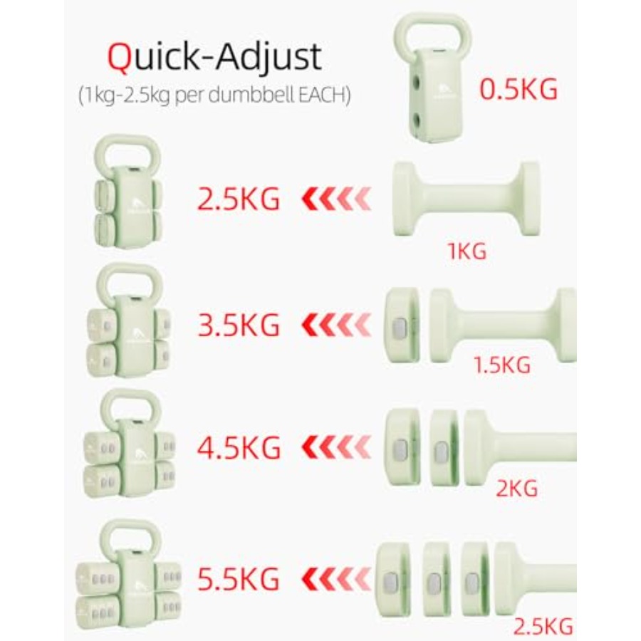 Home gym dumbbell set: 4-in-1  - đánh giá và giá Home Gym Dumbbell Set