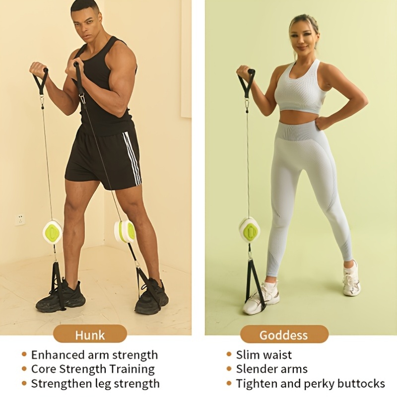 Portable Retractable Cable Tra - đánh giá và giá Home Gym Resistance Machine