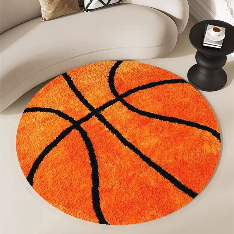 Basketball Pattern Round Rug F - đánh giá và giá Home Gym Aesthetic