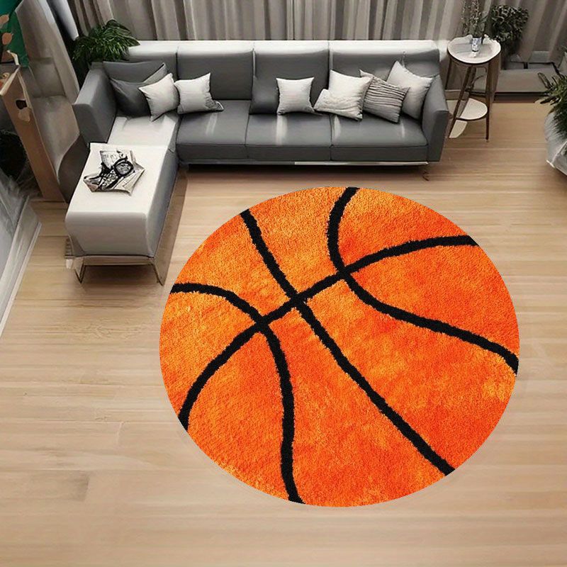 Basketball Pattern Round Rug F - đánh giá và giá Home Gym Aesthetic