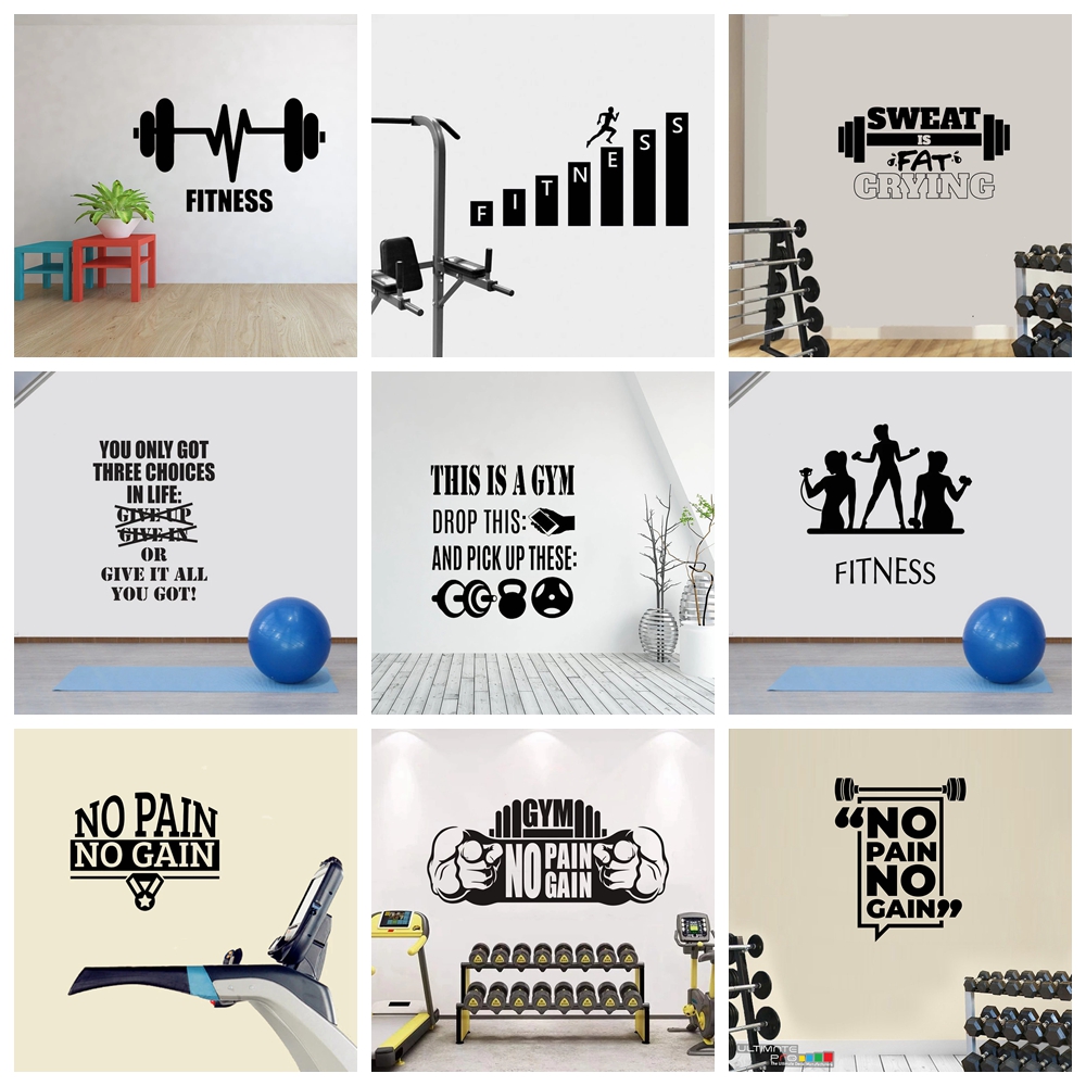 1 pc hot sale GYM culture Wall - đánh giá và giá Home Gym Aesthetic